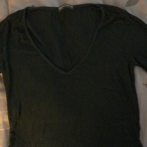 Black Brandy Melville crop long sleeve